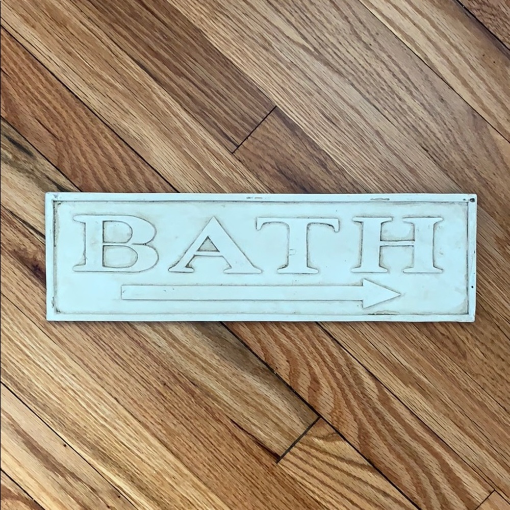 Novelty Farmhouse Sign - BATH